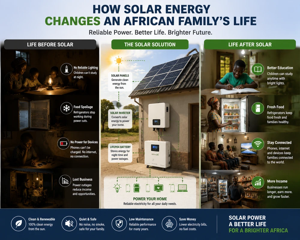 How Solar Energy Is Changing the Lives of Families Living Without Reliable Electricity in Africa