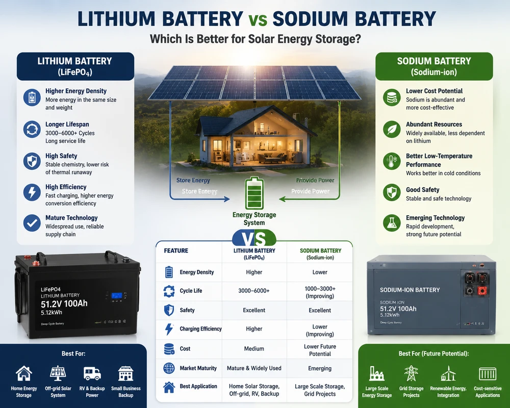 Lithium Battery vs Sodium Battery