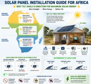 How to Install Solar Panels in Africa: Best Tilt Angle, Direction and Practical Tips