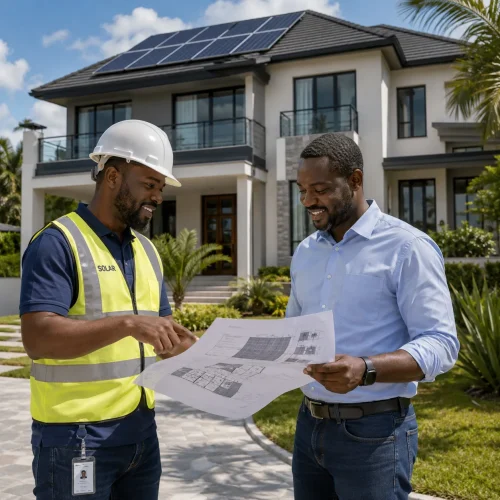 how we work for solar system customer